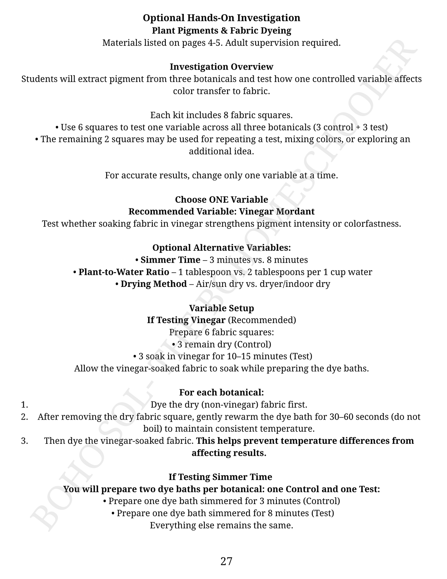 The Bohomeschooler Complete Bundle - All 3 PDFs + Optional Activity Kits