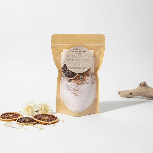 Citrus Burst Bath Salts with natural botanicals