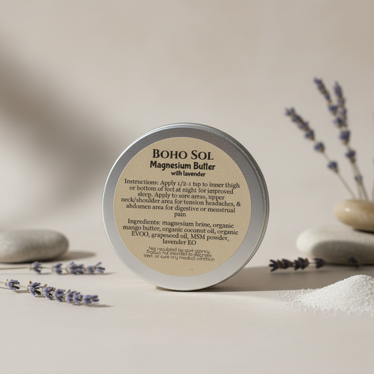 Magnesium Butter with Lavender - product label