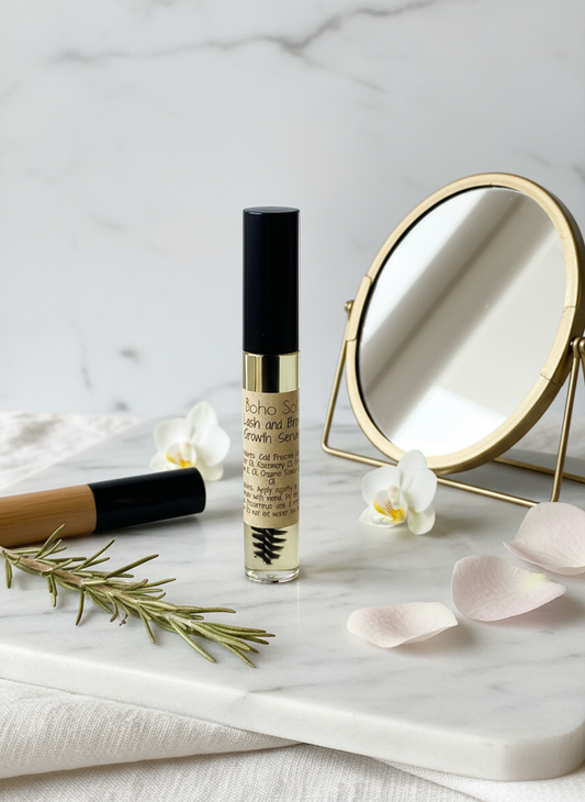 Natural Lash and Brow Growth Serum in Beauty Setting